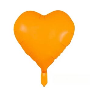 Balon foliowy serce pomarańczowy 45cm,18 cali