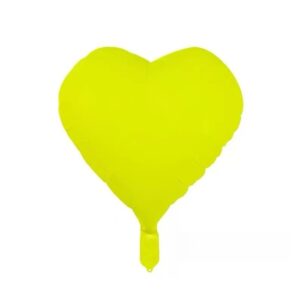 Balon foliowy serce żółty 45cm,18 cali