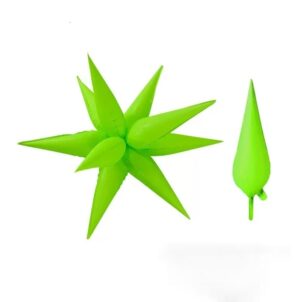 Balon foliowy Gwiazda 4D zielona 19cali Fluorescencyjna