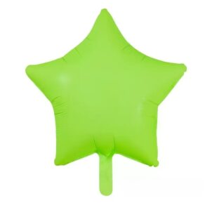 Balon foliowy gwiazda 18 cali zielony 10szt