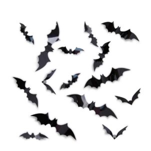 Naklejki na ścianę, balony Halloween Nietoperze mix 16szt