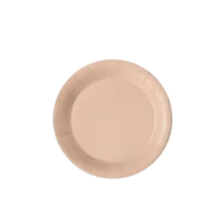 Talerzyki papierowe beżowe 6szt