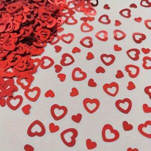 Konfetti foliowe 15g serca Walentynki