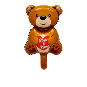 Balon foliowy Miś Walentynki 50szt, 23x41cm