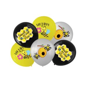 Balon lateksowy Pszczoła, 12 cali 6szt