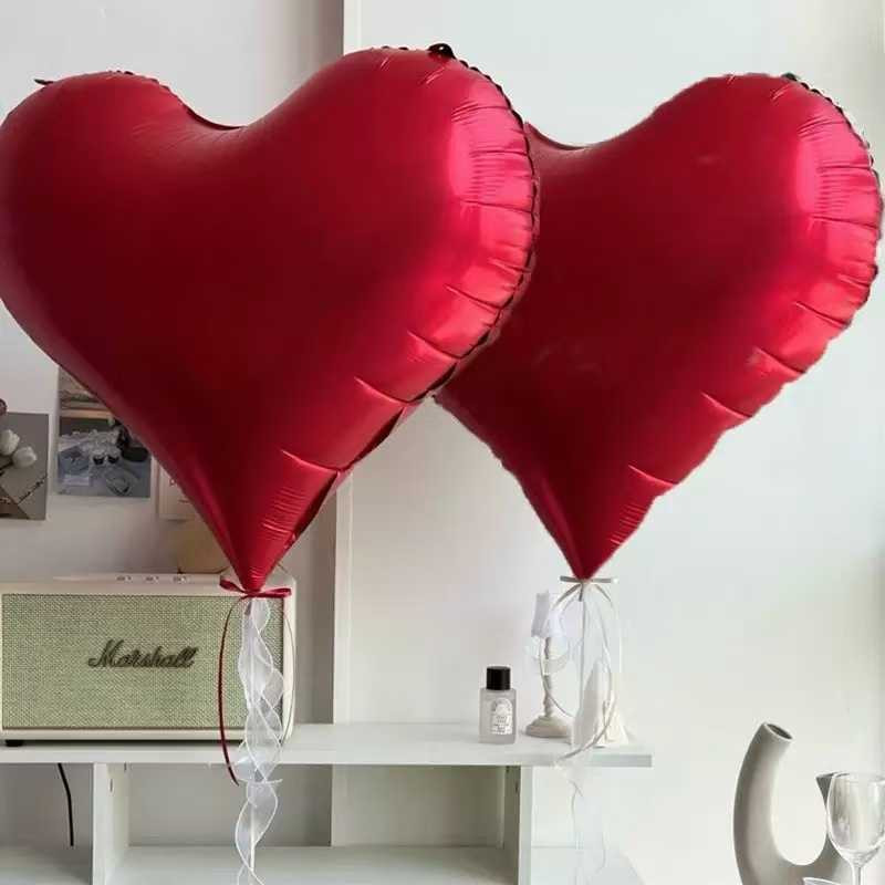 Balon foliowy serce czerwone matowe 20 cali 50cm, 50szt