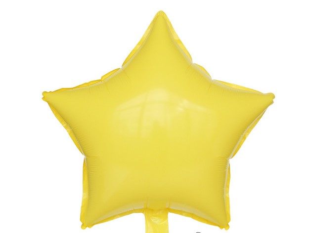 Balon foliowy gwiazda 18 cali Pastelowy Żółty 50szt