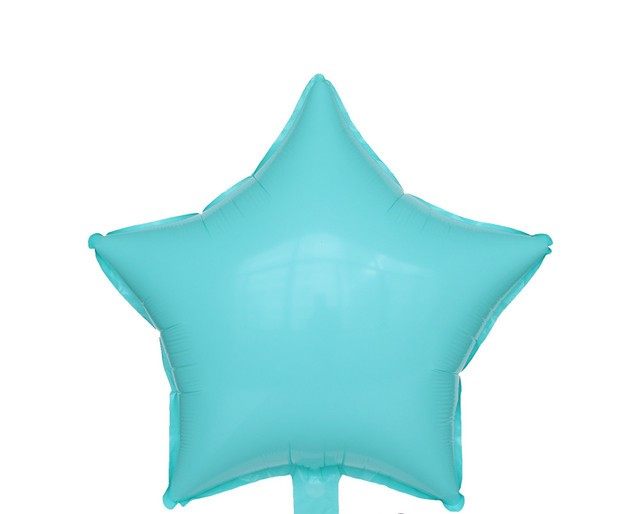 Balon foliowy gwiazda 18 cali Pastelowy Niebieski Morski 50szt