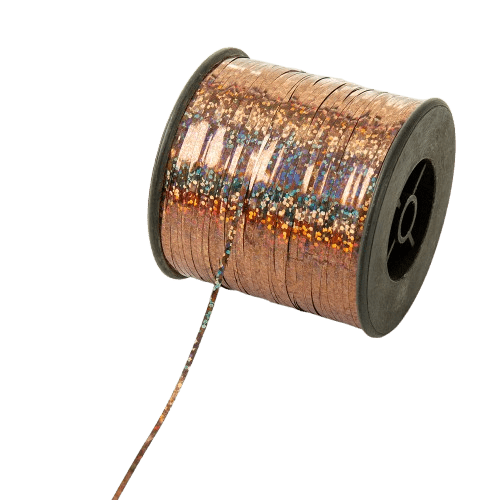 Wstążka rose gold holograficzna 90m