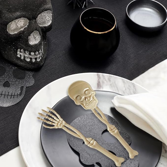 Halloween Sztućce jednorazowe łyżka i widelec ,6szt
