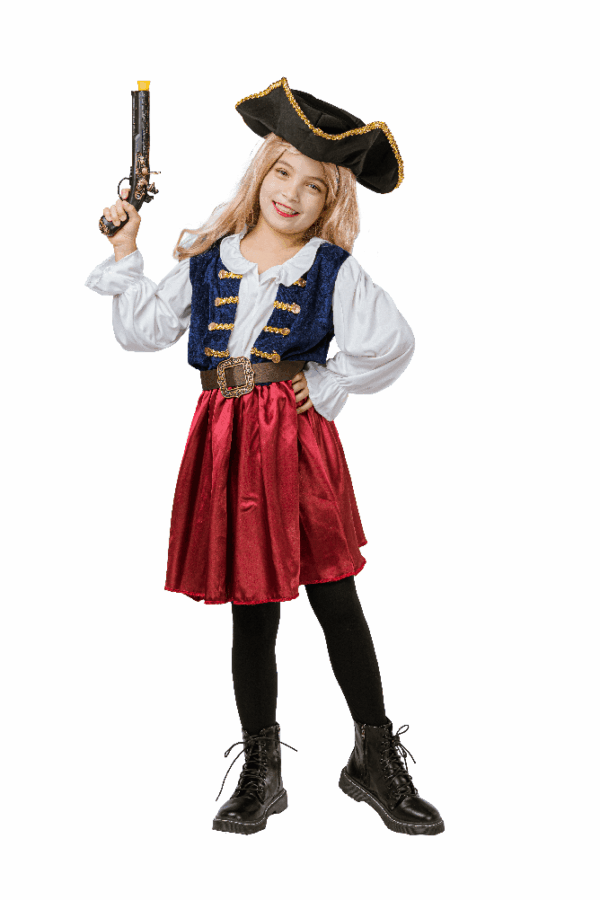 Strój przebranie Pirat dziewczynka rozm. L 130-140cm