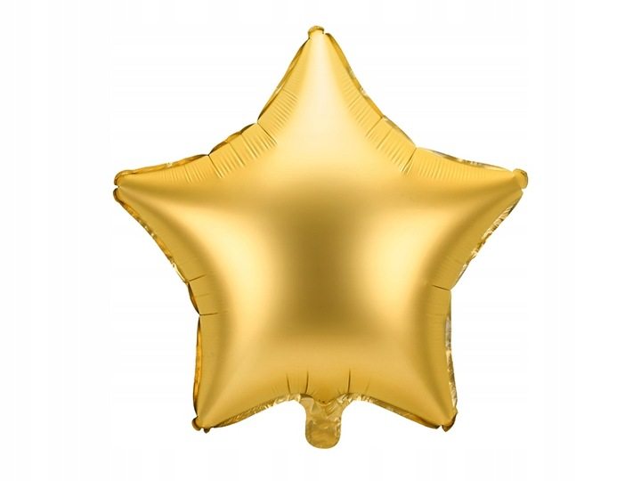 Balon foliowy gwiazda 18 cali 45 cm złoty matowy