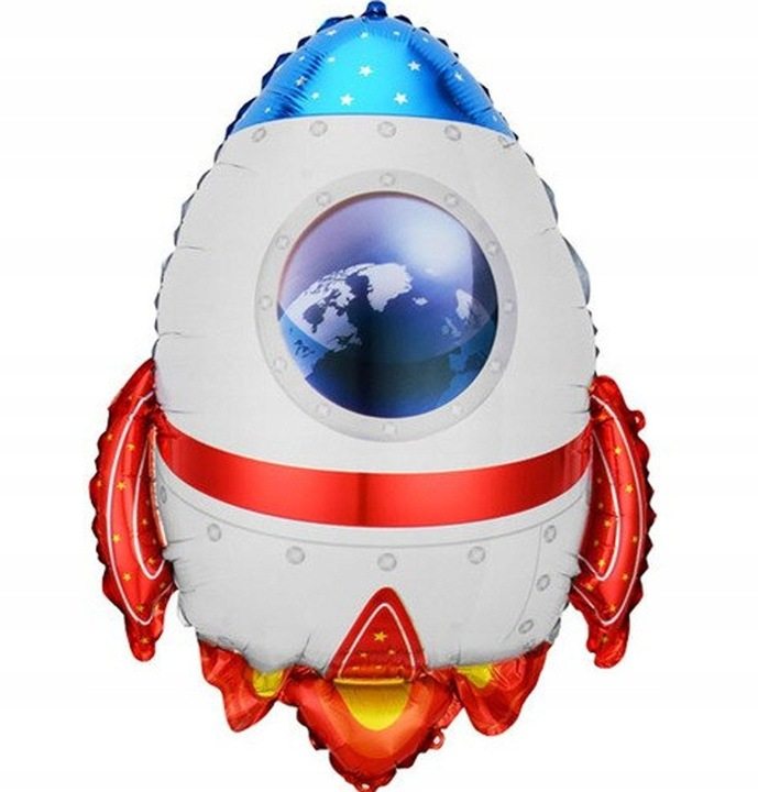 Balon foliowy Rakieta Kosmos 55x67 cm