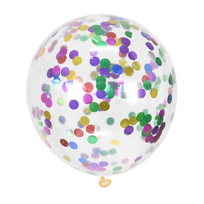 Balony lateksowe 12 cali 100szt z konfetti kolorowym