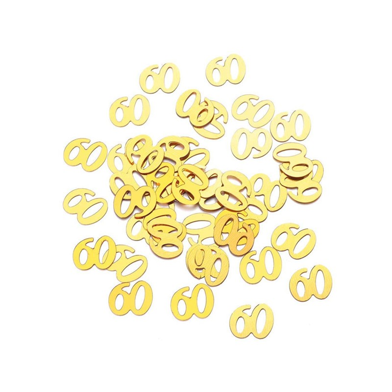 Konfetti foliowe 15g 60 urodziny