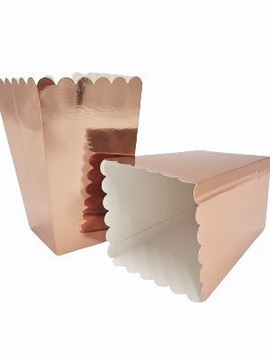 Pudełka na popcorn rose gold 6szt