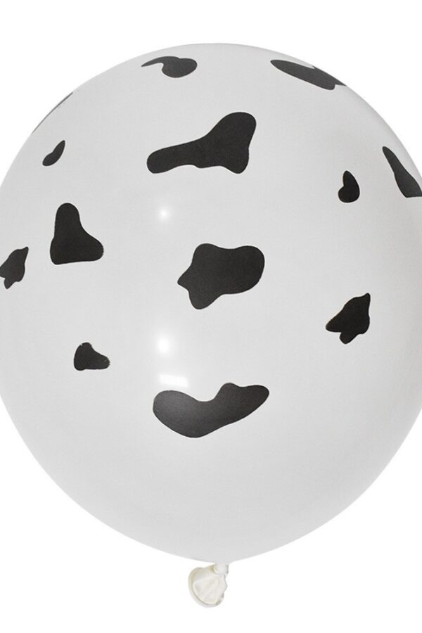 Balon lateksowy z nadrukiem krowa 12cali, 100szt Animal Print