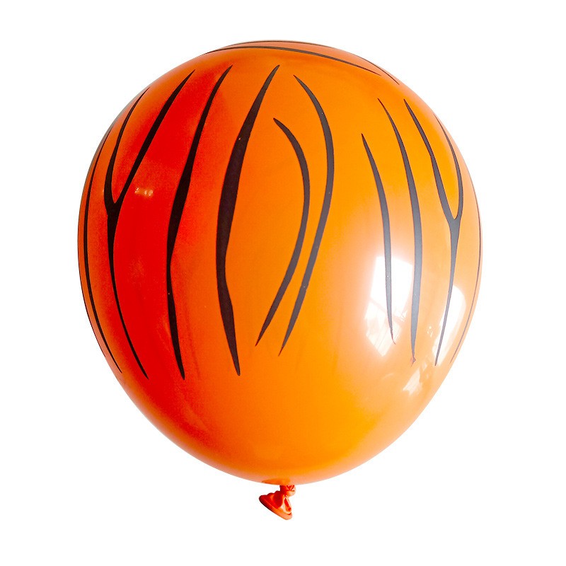 Balon lateksowy z nadrukiem tygrys 12cali, 100szt Animal Print