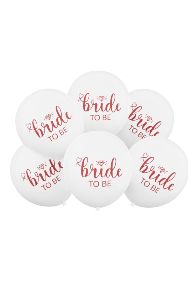 Balon lateksowy 6szt Bride To Be 12cali