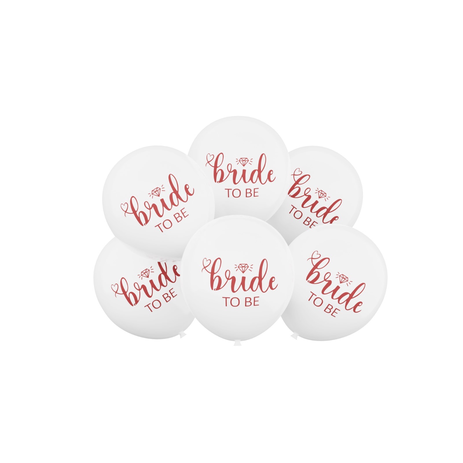 Balon lateksowy 6szt Bride To Be 12cali