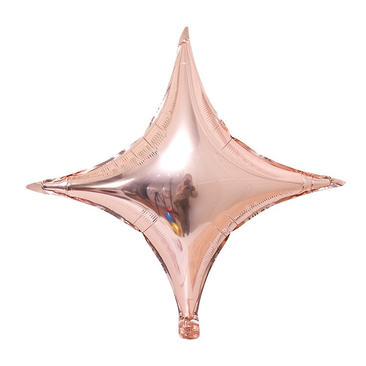 Balon foliowy gwiazda 26 cali czteroramienna rose gold