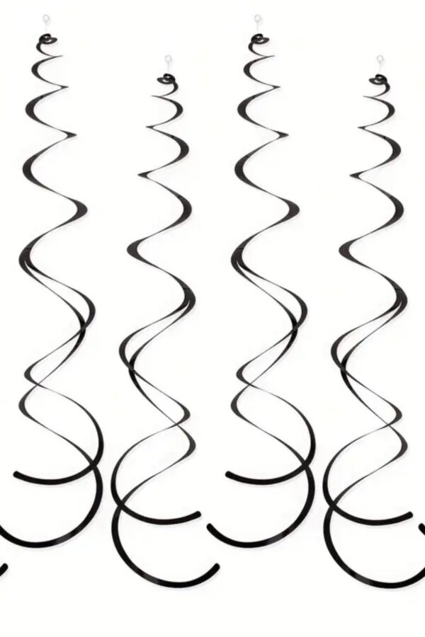 Świderek girlanda 70cm czarny 6szt
