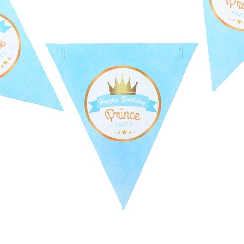 Baner Happy Birthday Prince niebieski