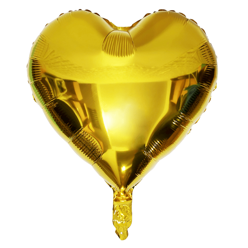 Balon foliowy serce 18 cali 45 cm złoty