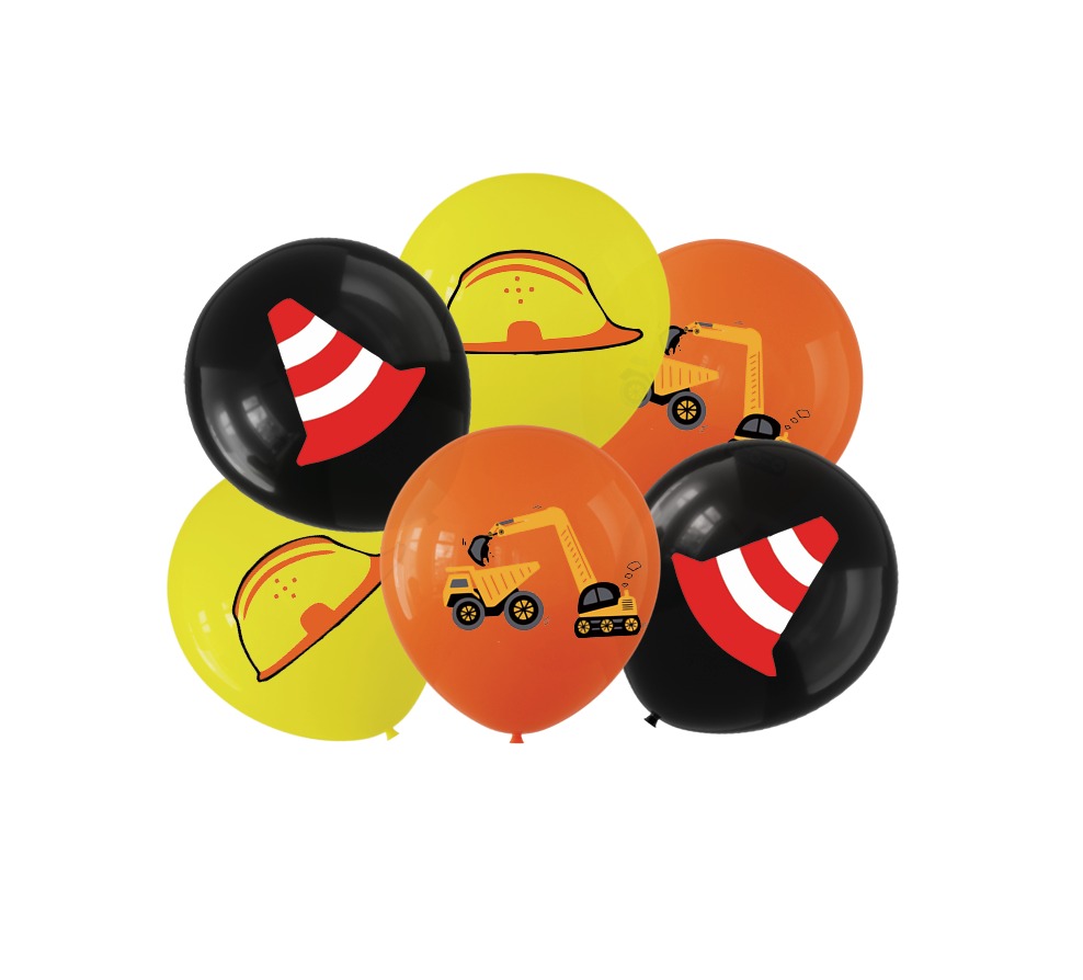 Balon lateksowy Maszyny Budowlane, 12 cali 6szt