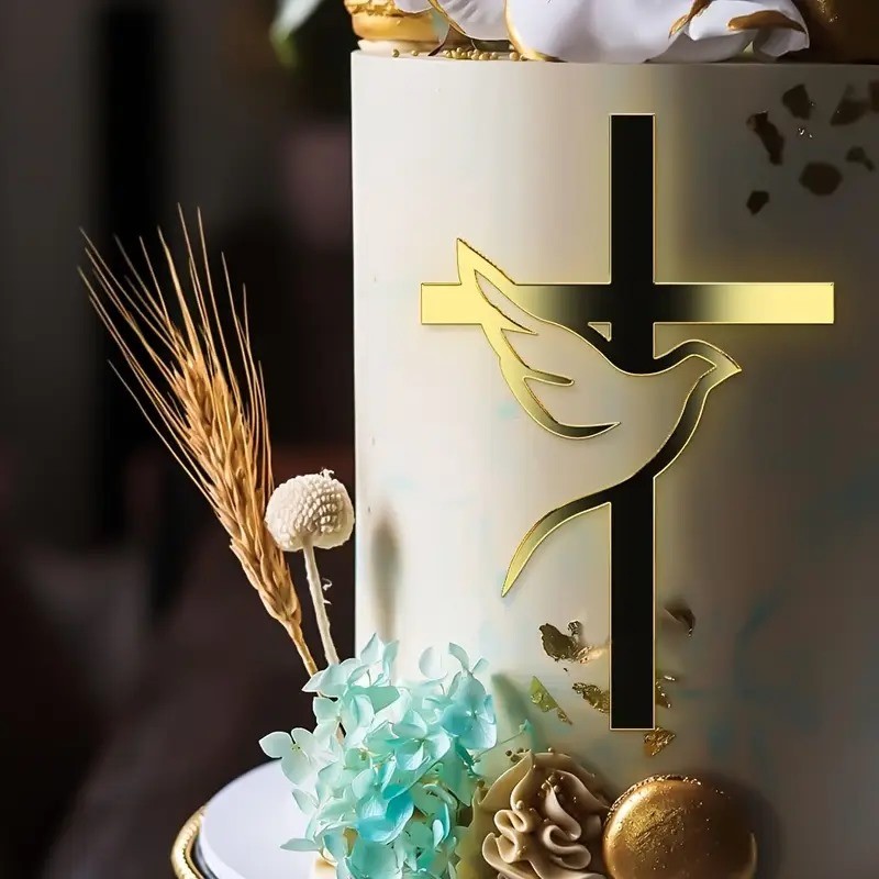 Topper na tort 5szt  Chrzest Święty, Komunia
