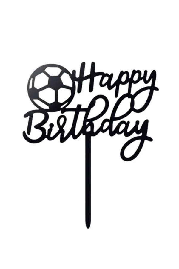 Topper na tort Piłka Nożna Happy Birthday