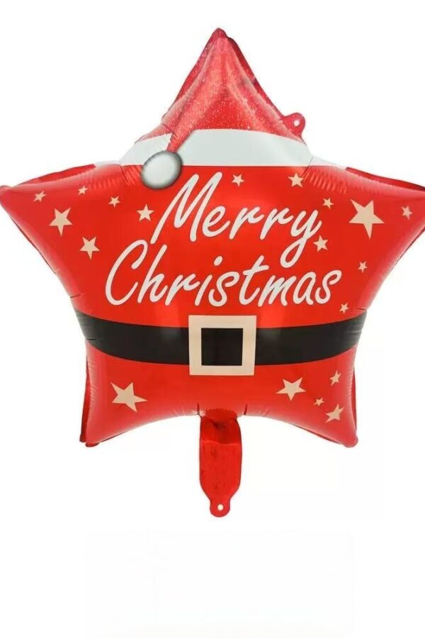 Balon foliowy Merry Christmas Boże Narodzenie, 50szt 18cali 45 cm