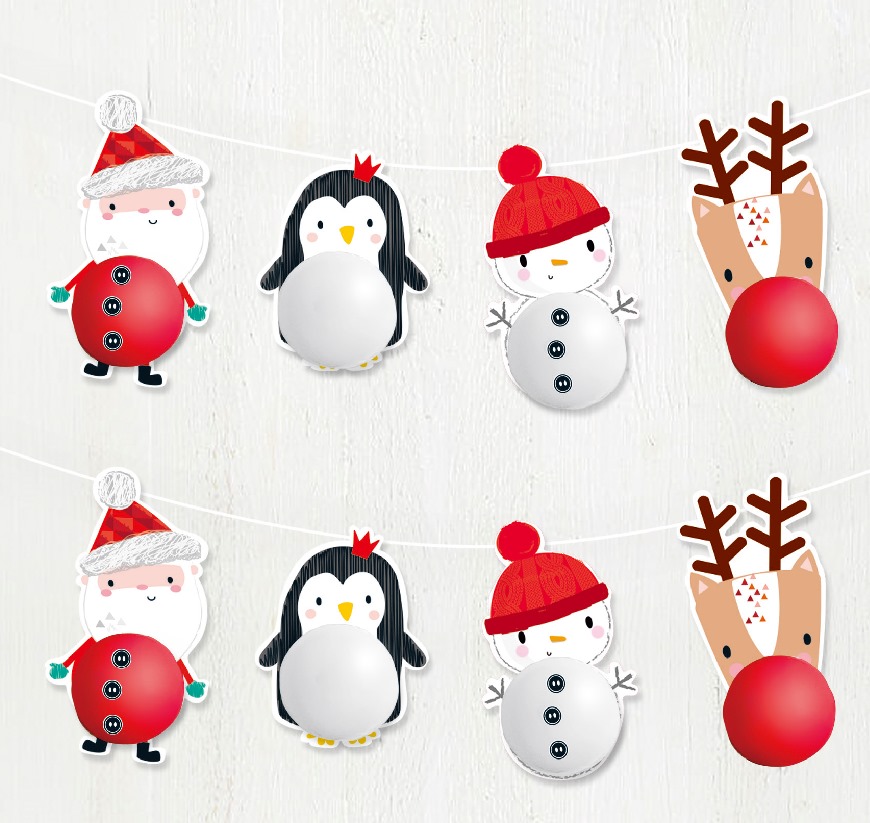 Baner Merry Christmas Świąteczny Balonowy