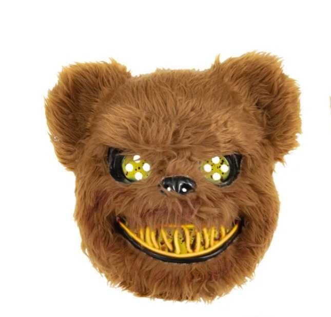 Maska Halloween Miś Niedźwiedź 26x27cm LED