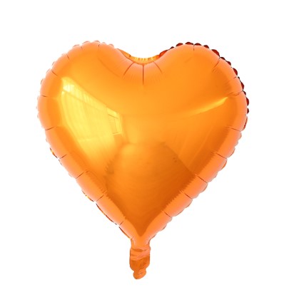 Balon foliowy serce 18 cali 45 cm pomarańczowy 50szt