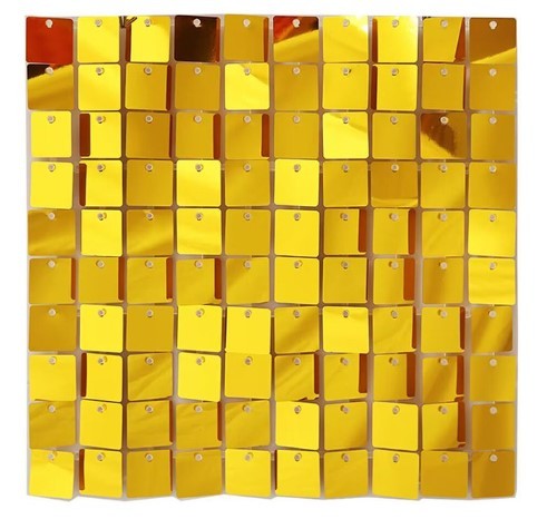 Panel panele cekinowe złote  30x30