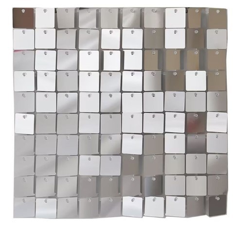 Panel panele cekinowe srebrne 30x30
