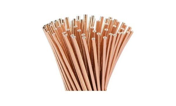 Słomki rose gold 10szt