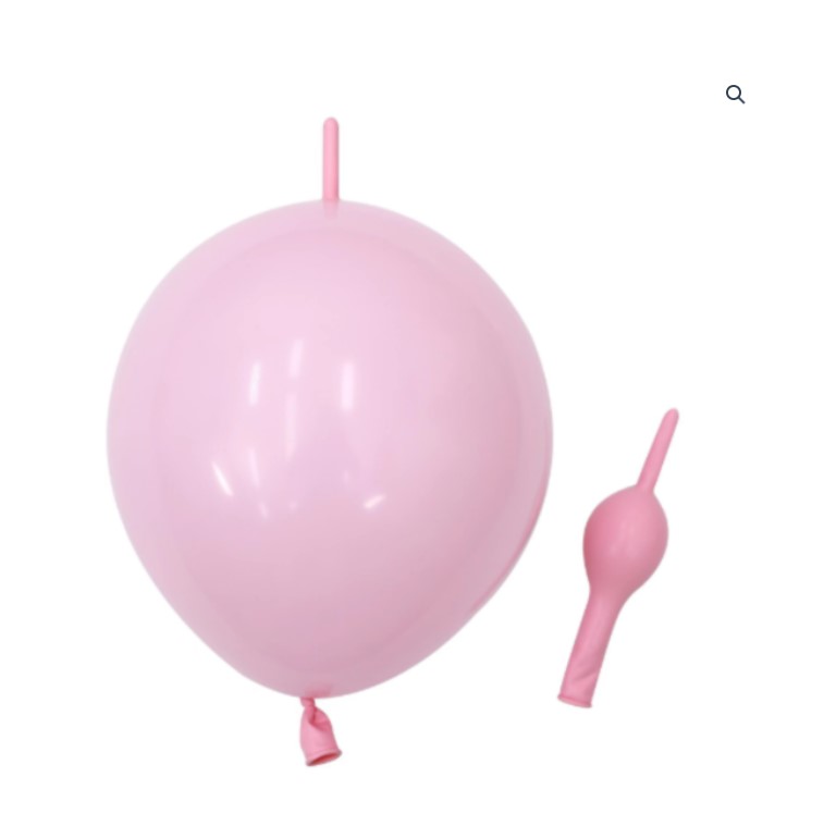 Balon lateksowy z łącznikiem 100szt pastelowy róż 10 cali