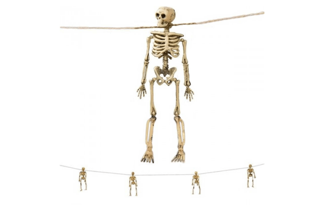 Girlanda Szkielet Kościotrup 152cm