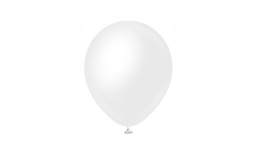 Balon lateksowy biały pastelowy 100szt 5 cali