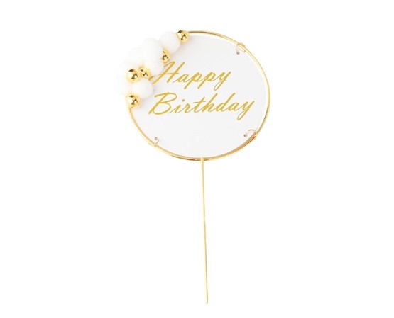 Topper na tort Happy Birthday