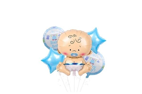 Balon foliowy Baby Boy 5szt dla chłopca