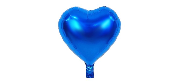 Balon foliowy serce 18 cali 45 cm granatowe