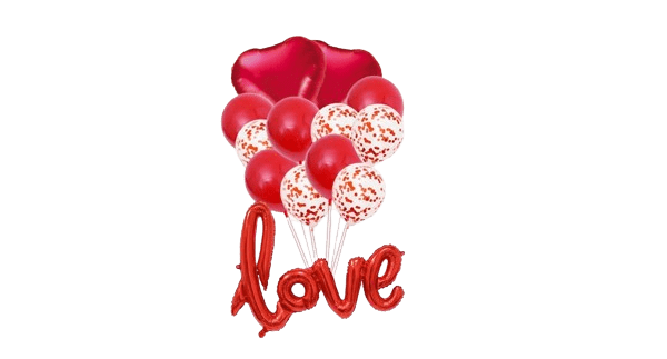 Girlanda balononowa zestaw balonów Walentynki Love 13szt