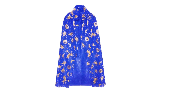 Strój przebranie Peleryna Halloween 80cm niebieska