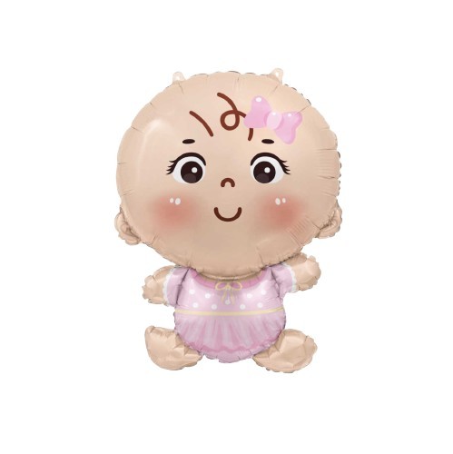 Balon foliowy Bobas dziewczynka 49x69,5cm