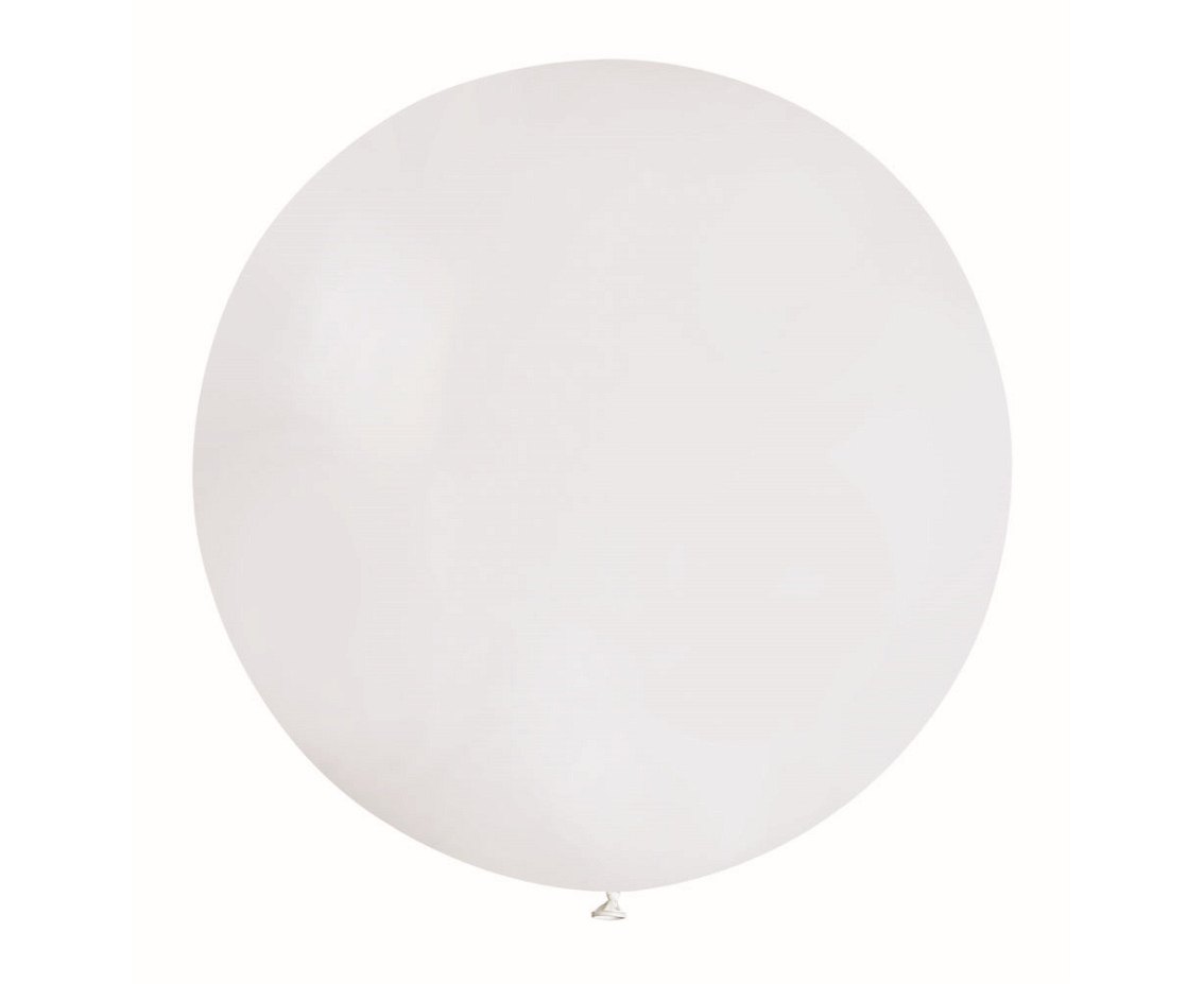 Balon lateksowy gigant 18 cali 45 cm pastelowy biały 20szt