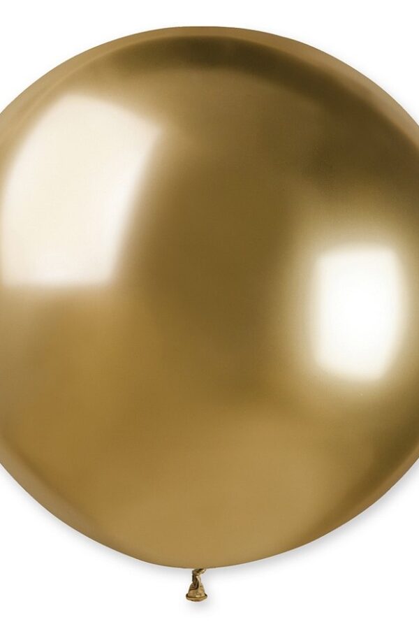 Balon lateksowy gigant 18 cali 45 cm złoty chrom 20szt