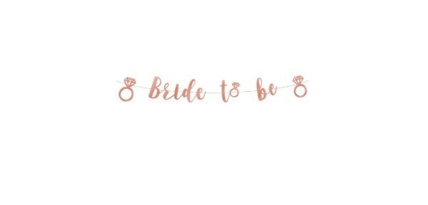 Baner Bride To Be rose gold